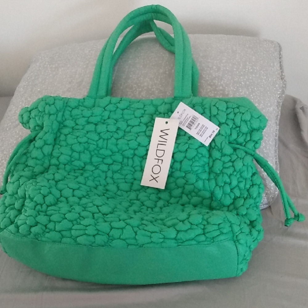 Wildfox Puffy Floral  Tote Bag